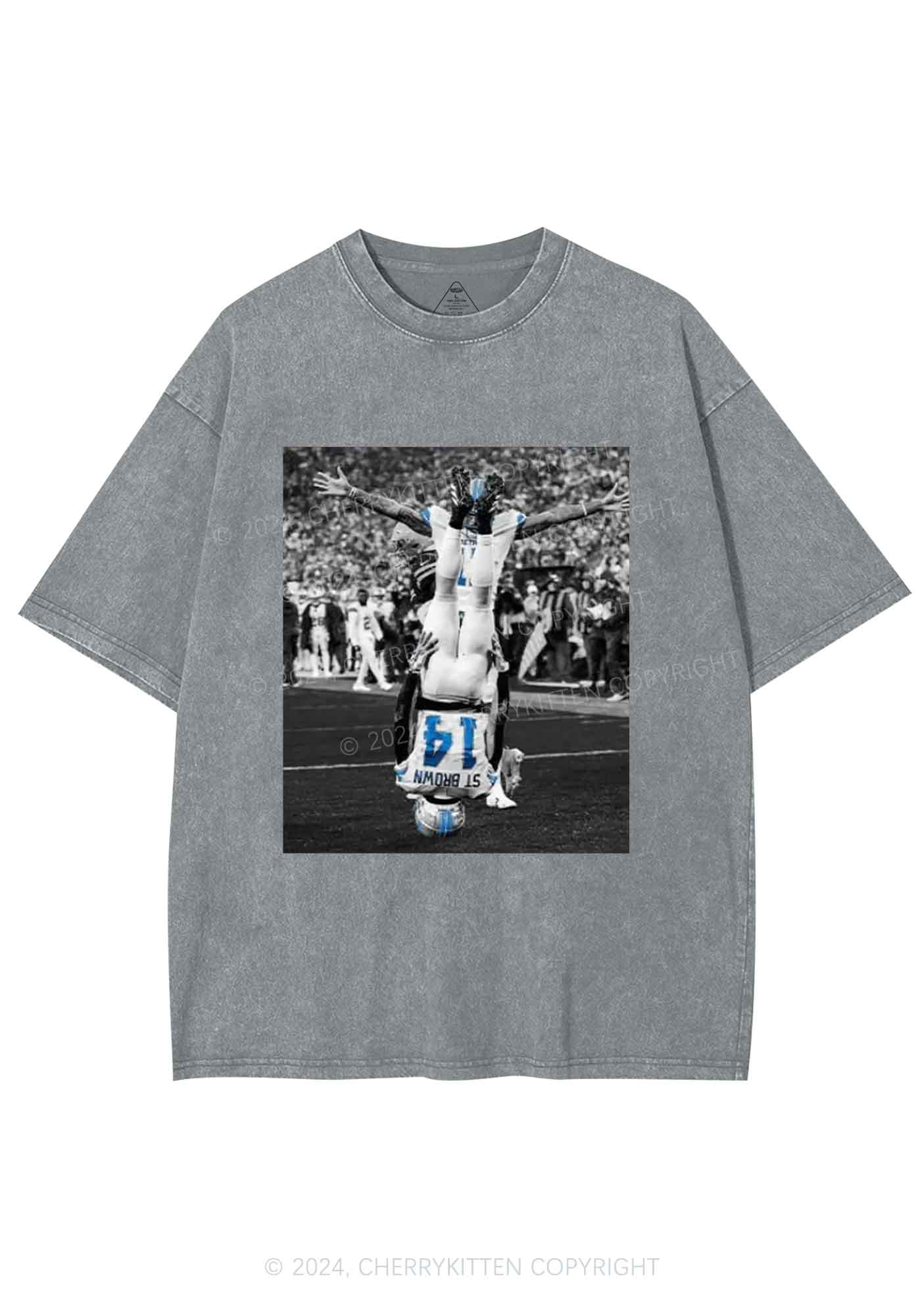 Headstand Celebration Y2K Super Bowl Washed Tee Cherrykitten