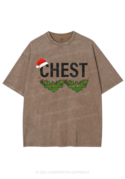 Christmas Chest Y2K Washed Tee Cherrykitten