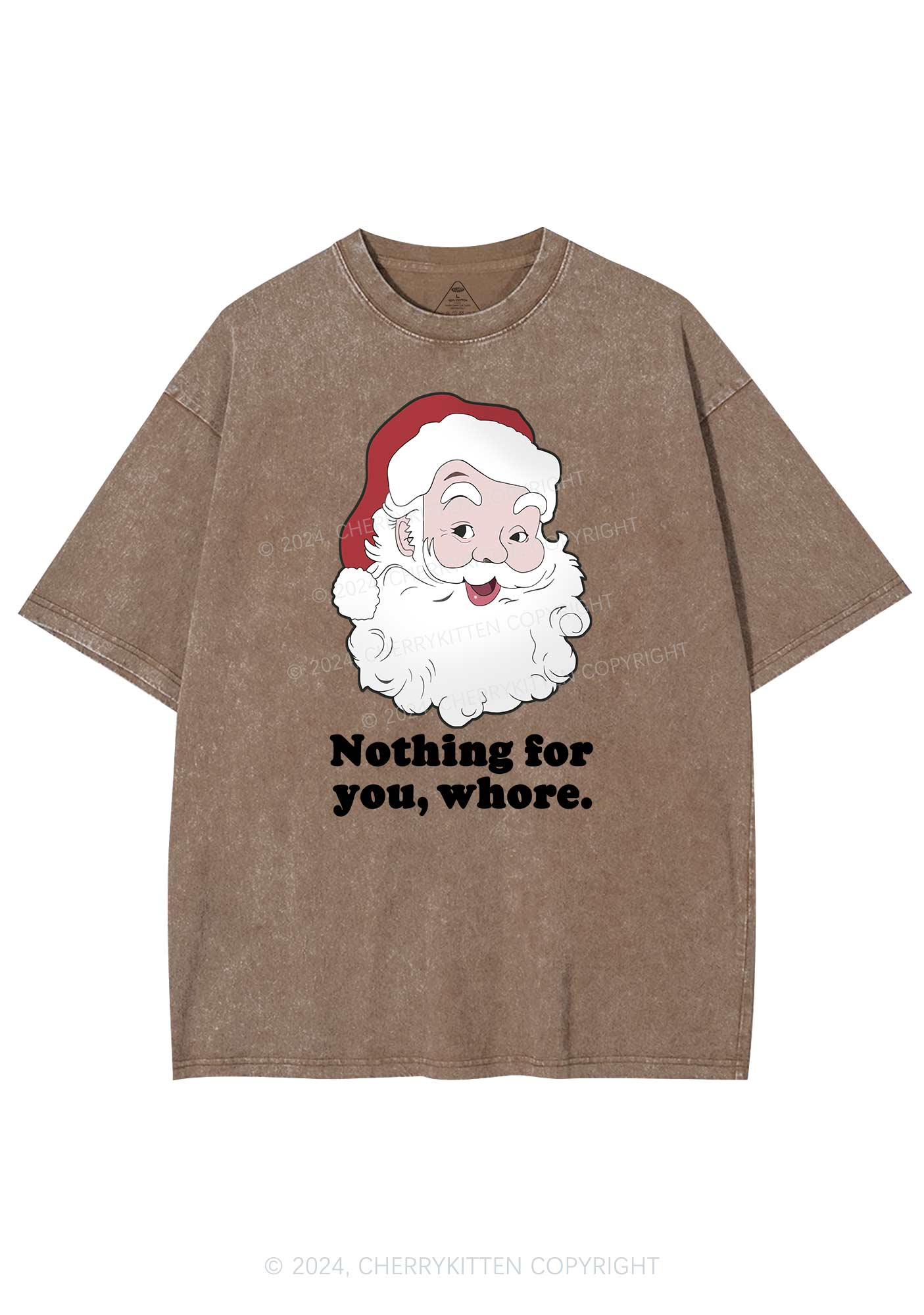 Christmas Nothing For You Y2K Washed Tee Cherrykitten