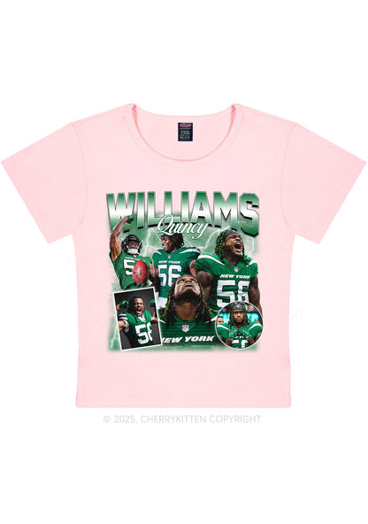 Green Williams Y2K Super Bowl Baby Tee Cherrykitten