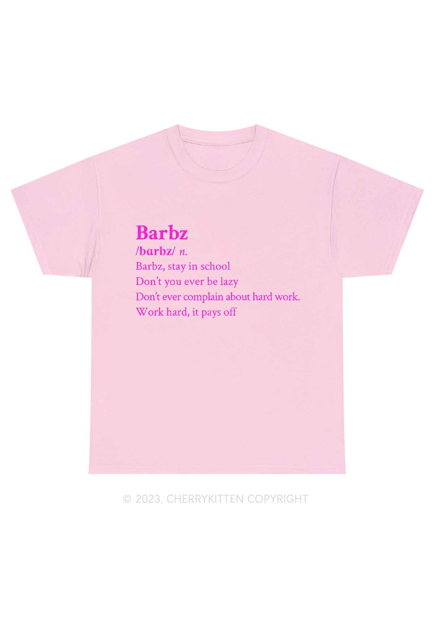 Barbz Meaning Y2K Chunky Shirt Cherrykitten