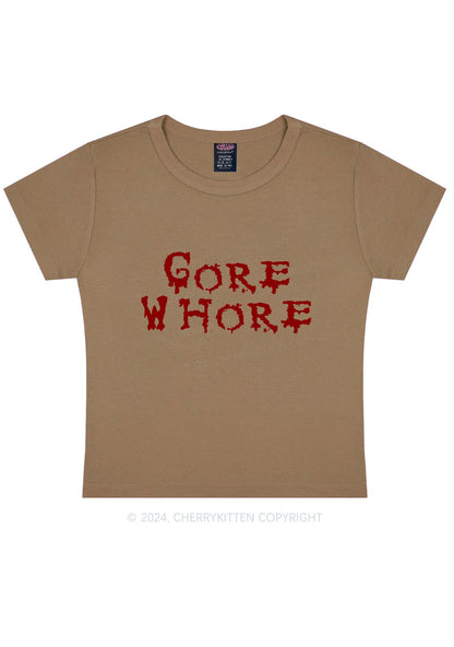 Gore Hore Y2K Baby Tee Cherrykitten