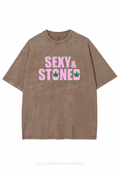 Sx Stoned Y2K Washed Tee Cherrykitten