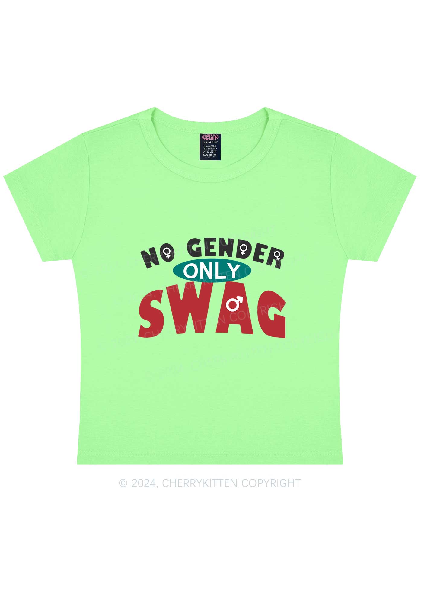 No Gender Only Swag Y2K Baby Tee Cherrykitten