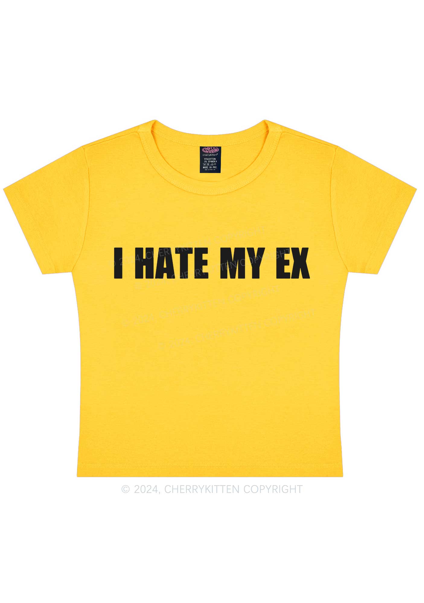 I Hate My EX Y2K Baby Tee Cherrykitten