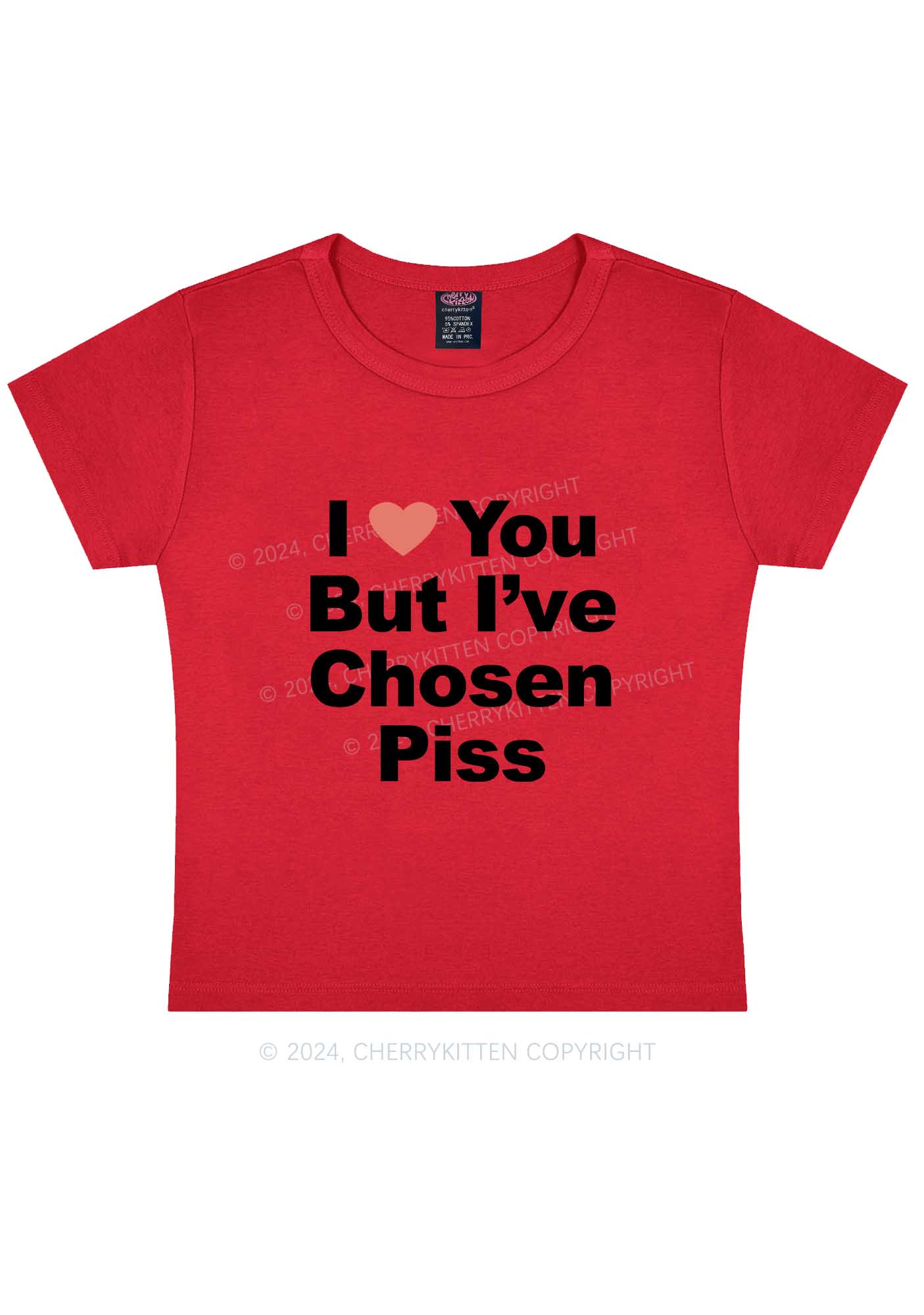 I've Chosen Piss Y2K Baby Tee Cherrykitten