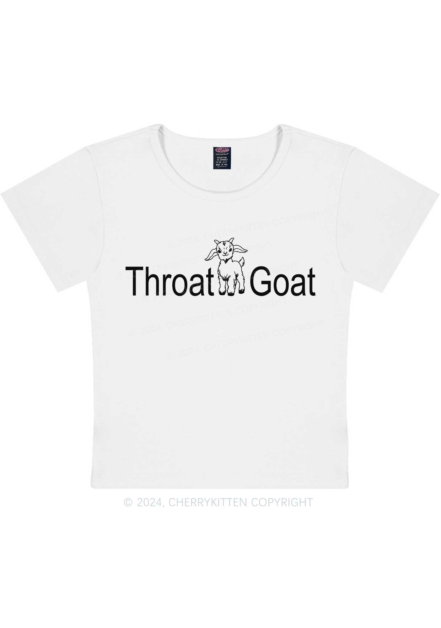 Throat Goat Y2K Baby Tee Cherrykitten