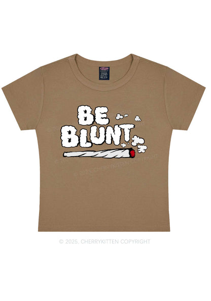 Be Blunt Y2K Baby Tee Cherrykitten