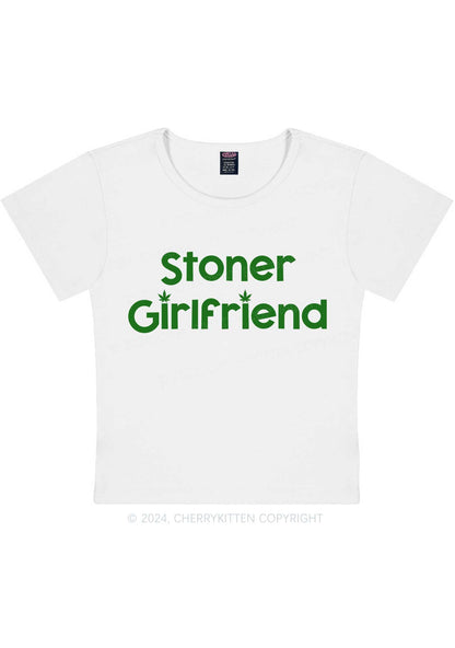 Stoner Girlfriend Y2K Baby Tee Cherrykitten