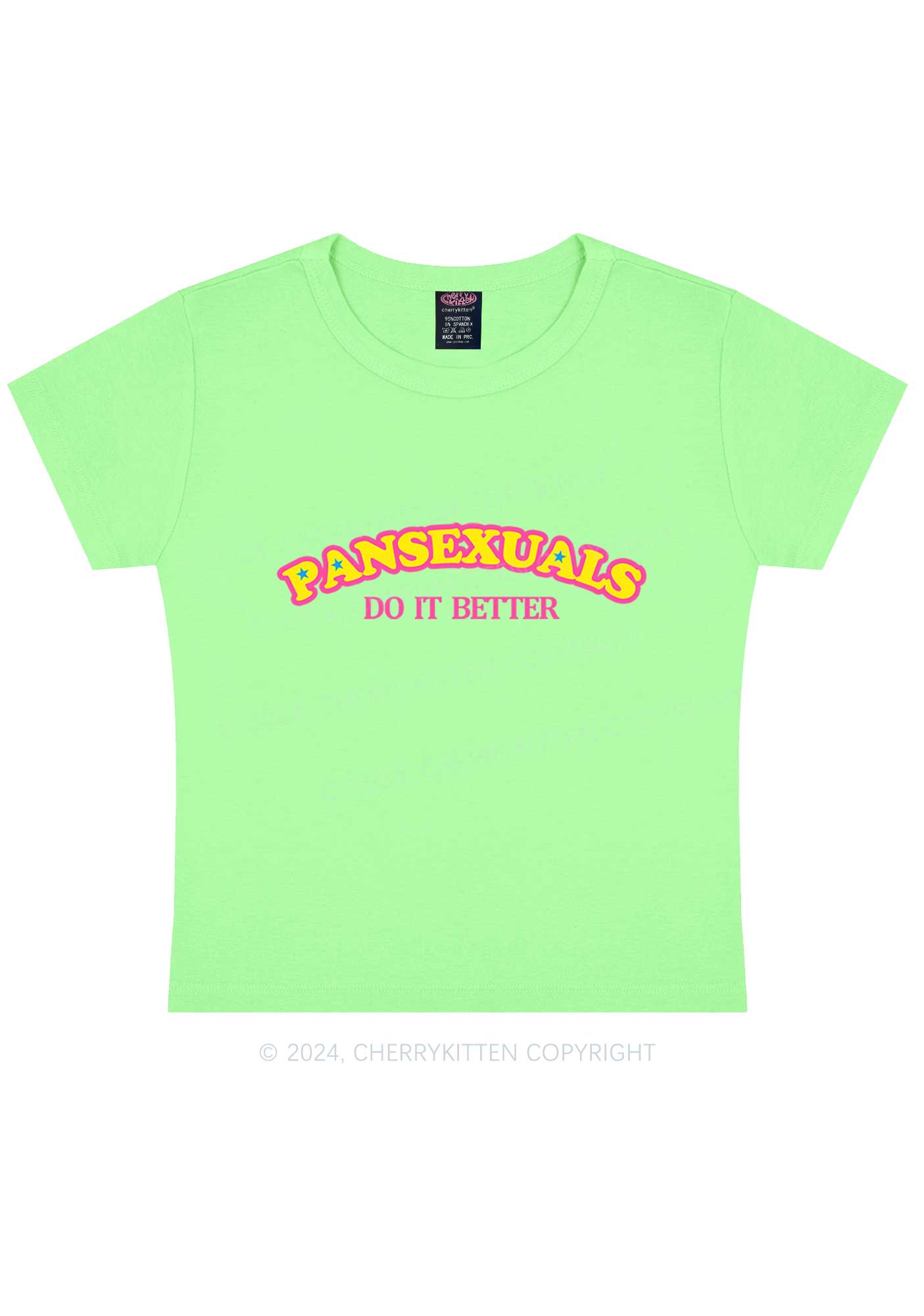 Pansexuals Do It Better Y2K Baby Tee Cherrykitten