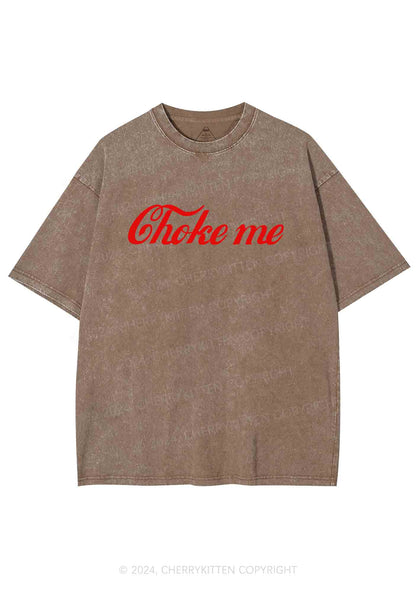 Choke Me Y2K Washed Tee Cherrykitten