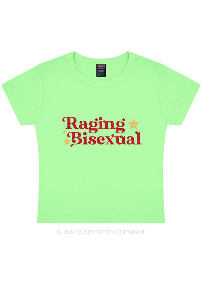 Raging Bisexual Stars Y2K Baby Tee Cherrykitten