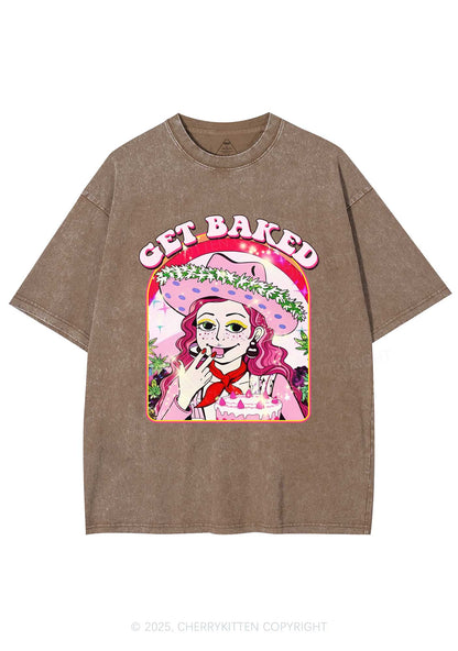 Get Baked Y2K Washed Tee Cherrykitten