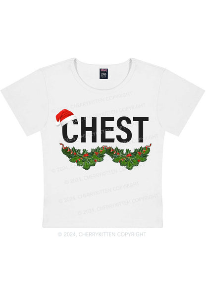 Christmas Chest Y2K Baby Tee Cherrykitten