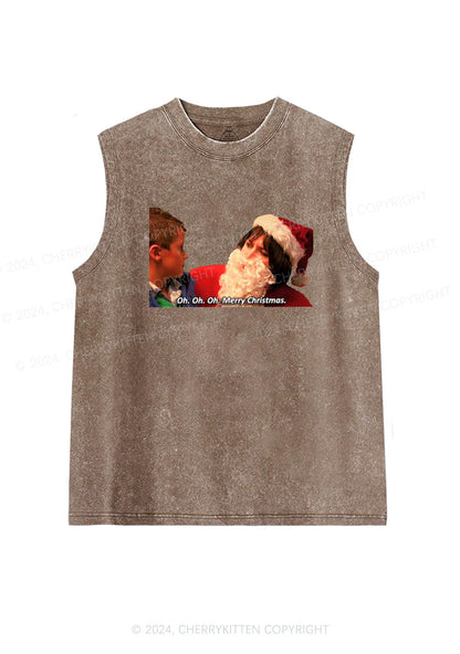 Oh Merry Christmas Y2K Washed Tank Cherrykitten