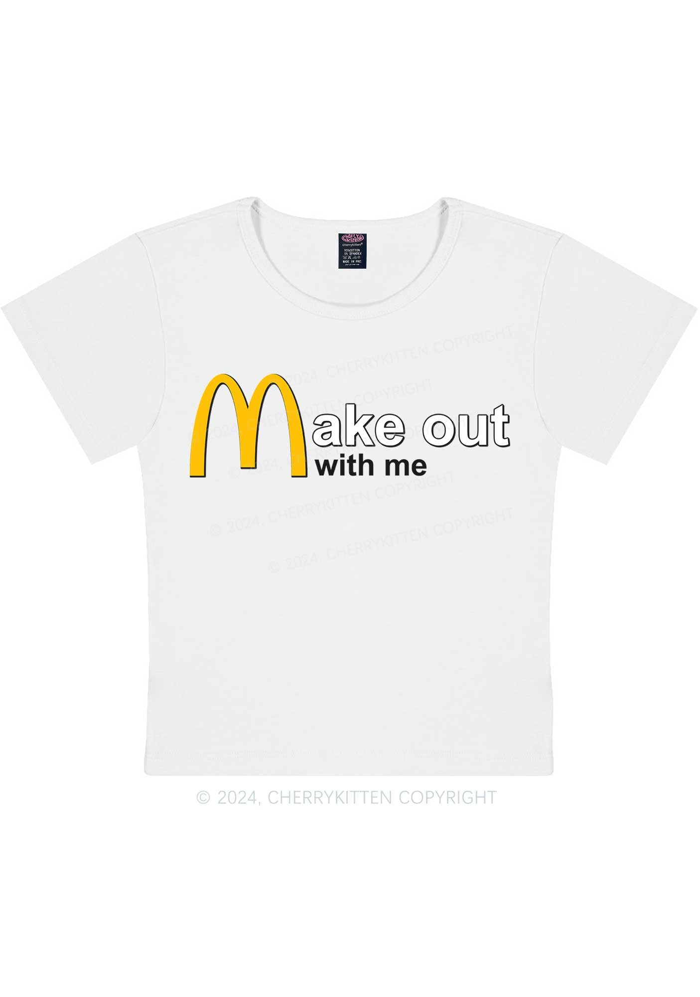 Make Out With Me Y2K Baby Tee Cherrykitten