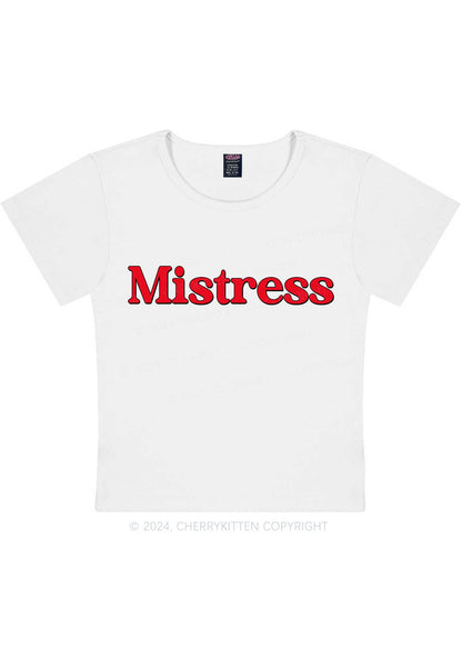 Mistress Y2K Baby Tee Cherrykitten