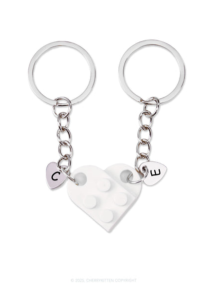 Valentine's Day Custom Love Building Block Y2K Keychain Cherrykitten