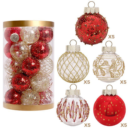 PET Painted Y2K Christmas Ball Set