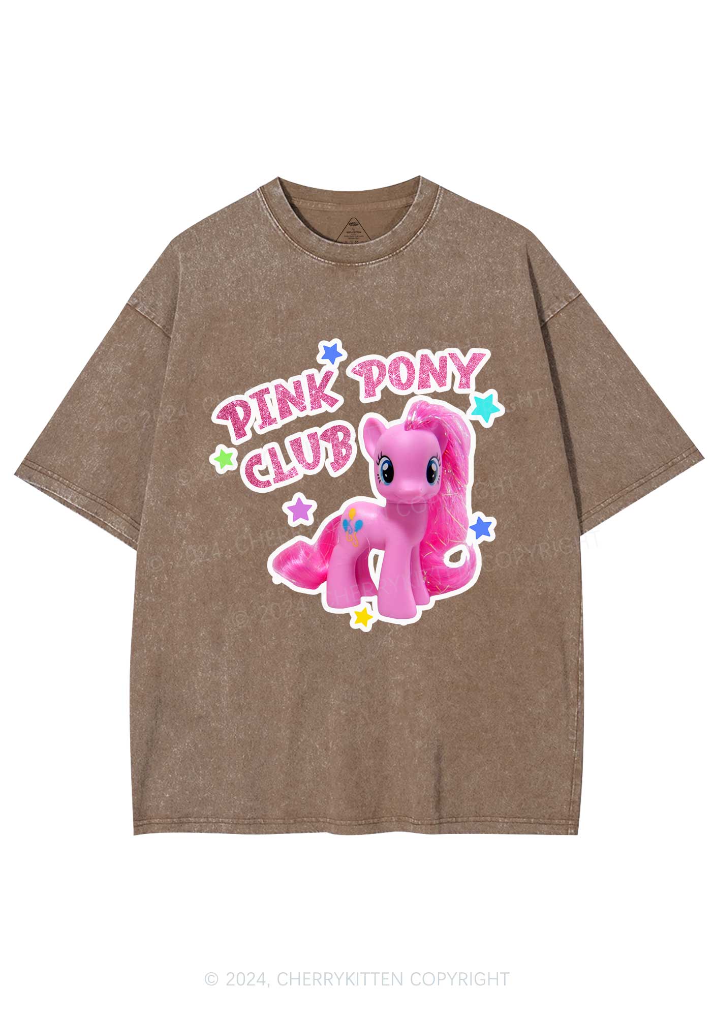 Pink Pony Y2K Washed Tee Cherrykitten