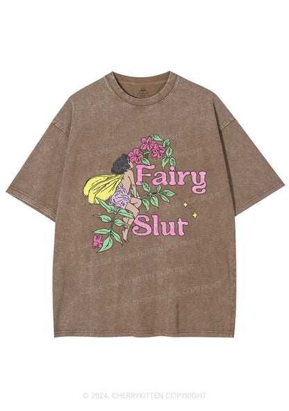 Fairy Slxt Y2K Washed Tee Cherrykitten