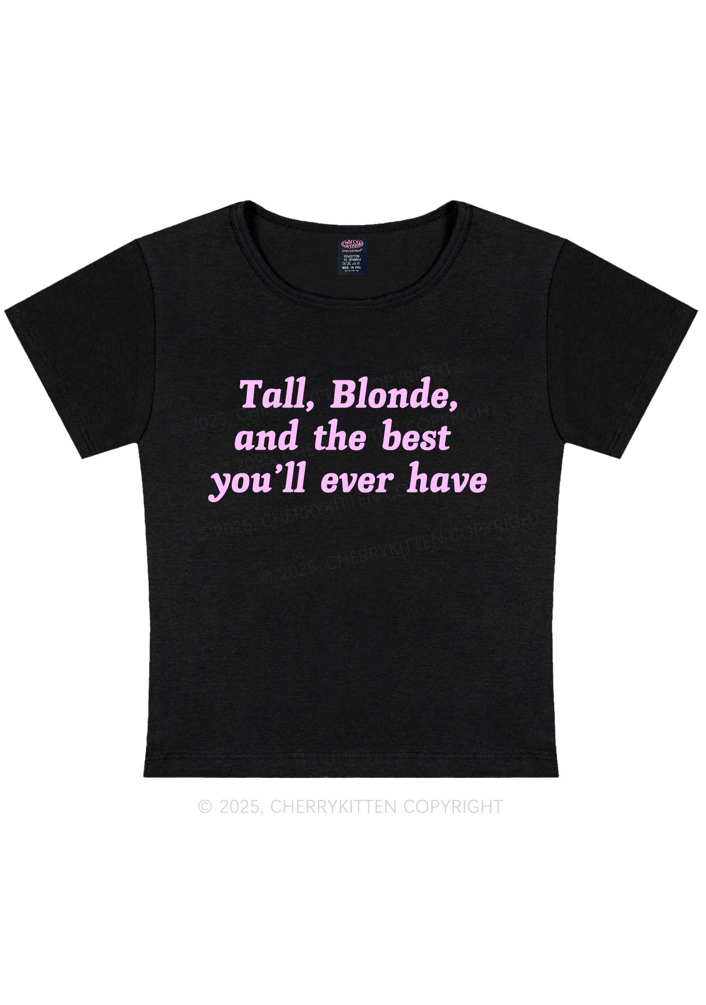 Best Tall Blonde Y2K Baby Tee Cherrykitten