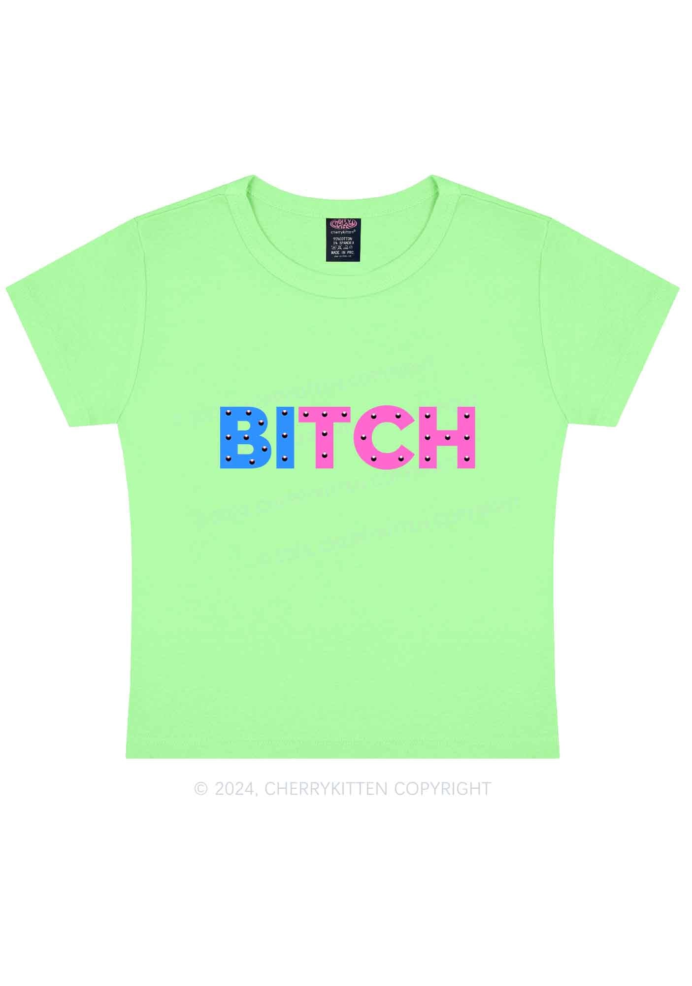 Bisexual Bixxh Y2K Baby Tee Cherrykitten