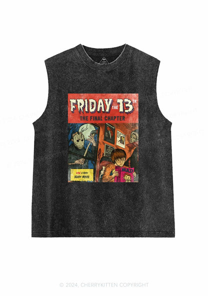 Halloween Friday Final Chapter Y2K Washed Tank Cherrykitten