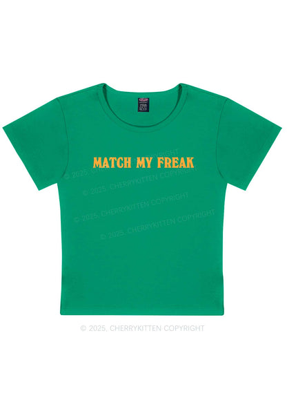 Match My Freak Y2K Baby Tee Cherrykitten