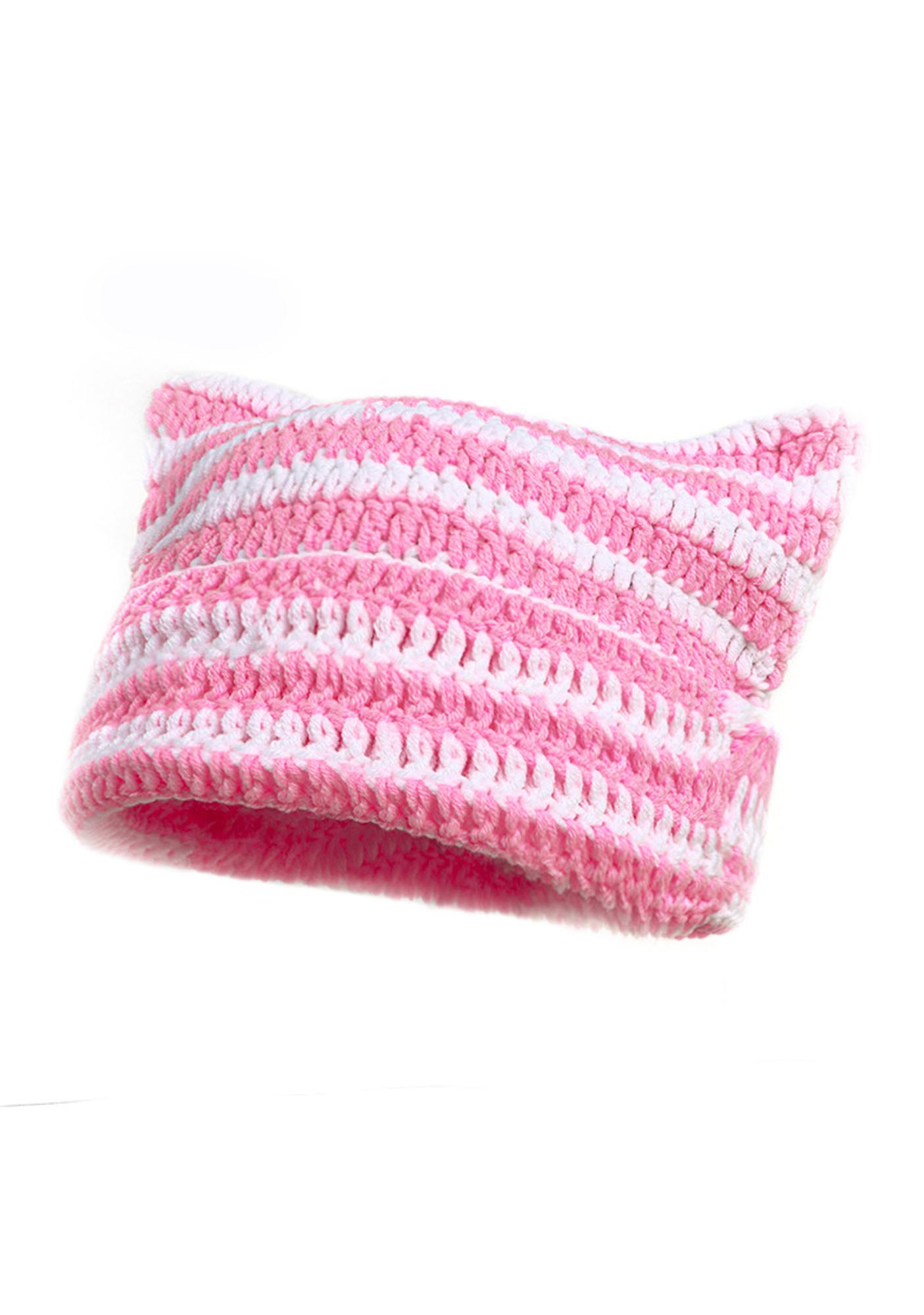 Cute Crochet Cat Ear Beanie Y2K Hat Cherrykitten