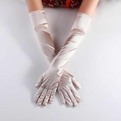 Halloween Y2K Satin Stretch Gloves