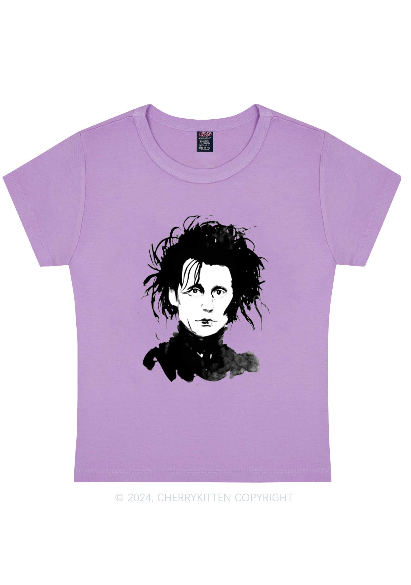 Halloween Edward Y2K Baby Tee Cherrykitten