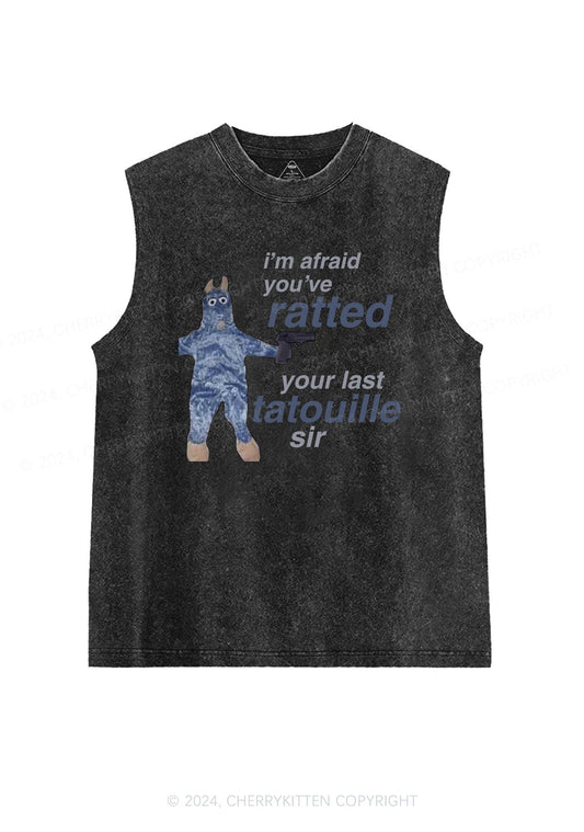 Ratted Last Tatouille Y2K Washed Tank Cherrykitten