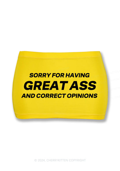 Sorry For Having Great Axx Y2K Mini Hip Skirt Cherrykitten