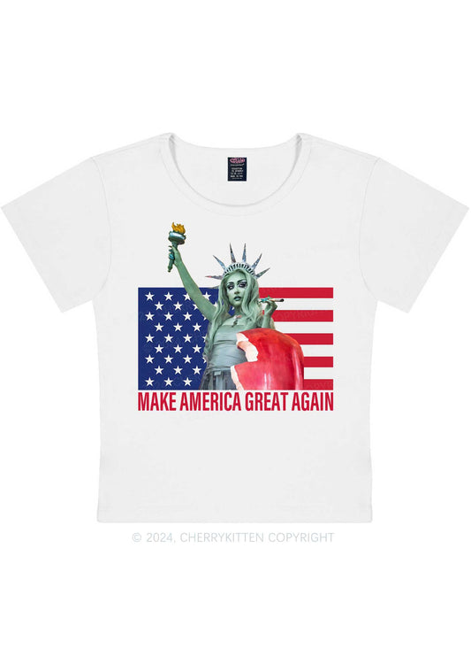 CR Make America Great Y2K Baby Tee Cherrykitten