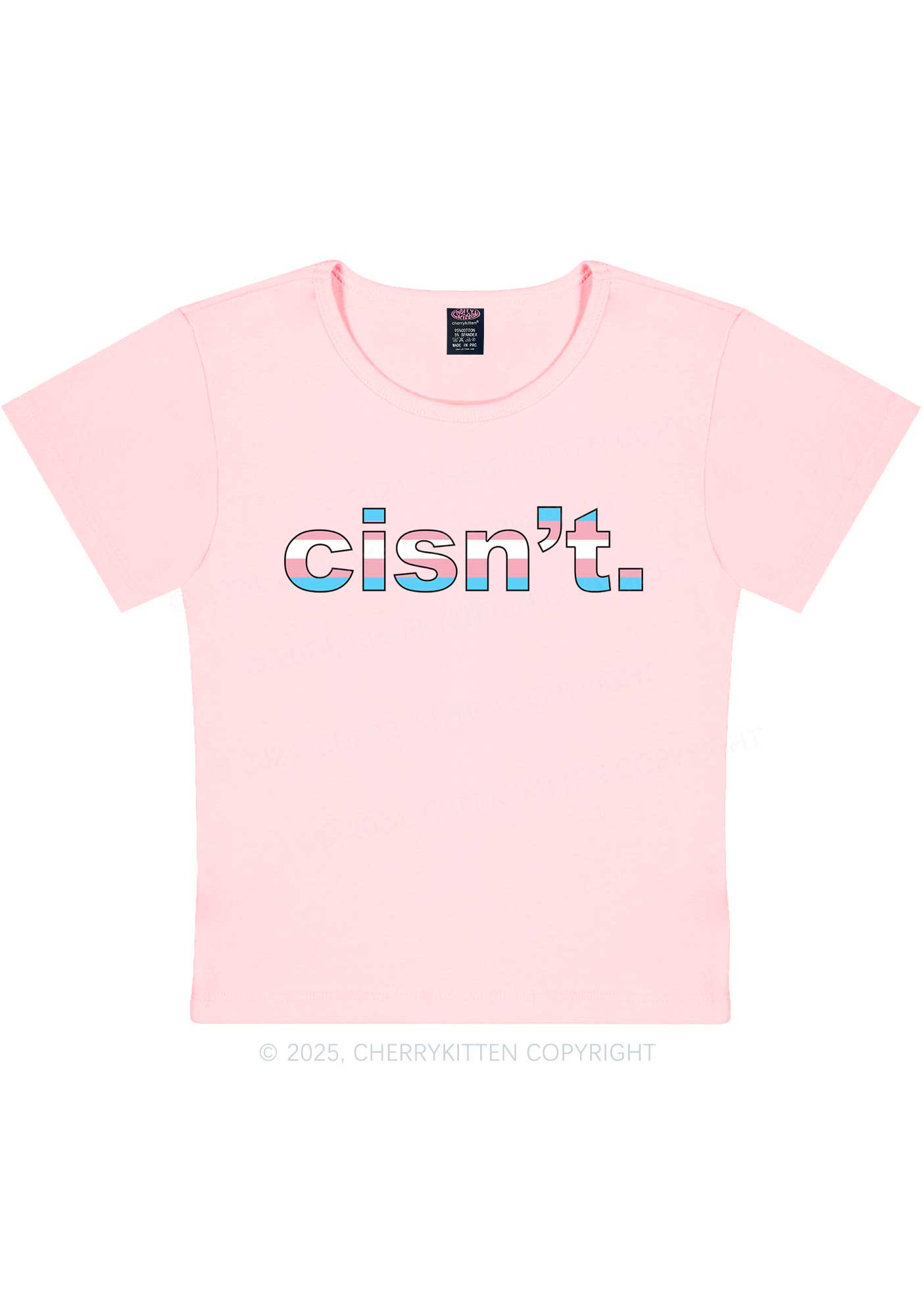 Cisn't Y2K Baby Tee Cherrykitten