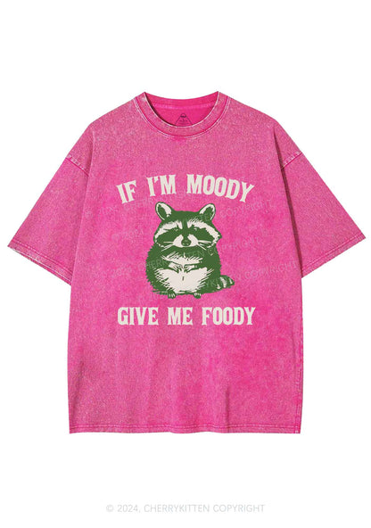 Im Moody Give Me Foody Y2K Washed Tee Cherrykitten