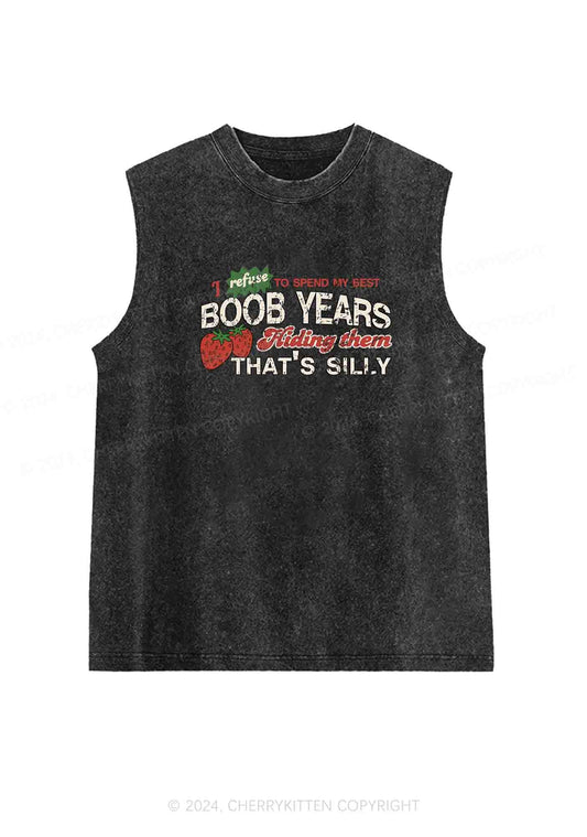 My Best Bxxb Years Y2K Washed Tank Cherrykitten