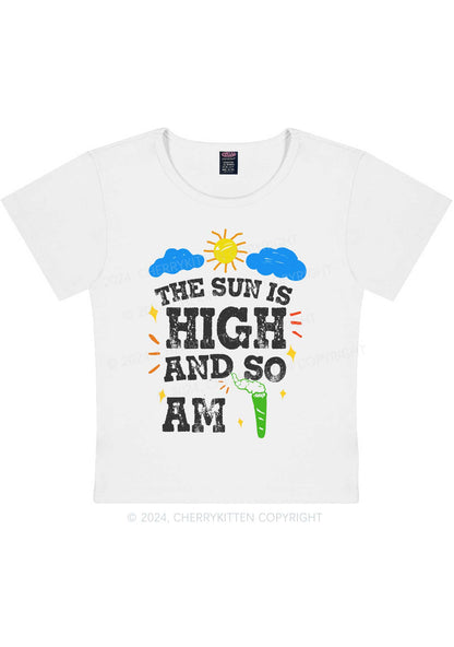 I Am High Y2K Baby Tee Cherrykitten