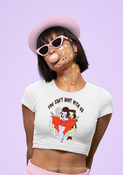 You Can't Hunt With Us Halloween Baby Tee Cherrykitten