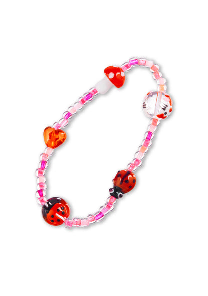 Mushroom Ladybug Y2K Bracelet Cherrykitten