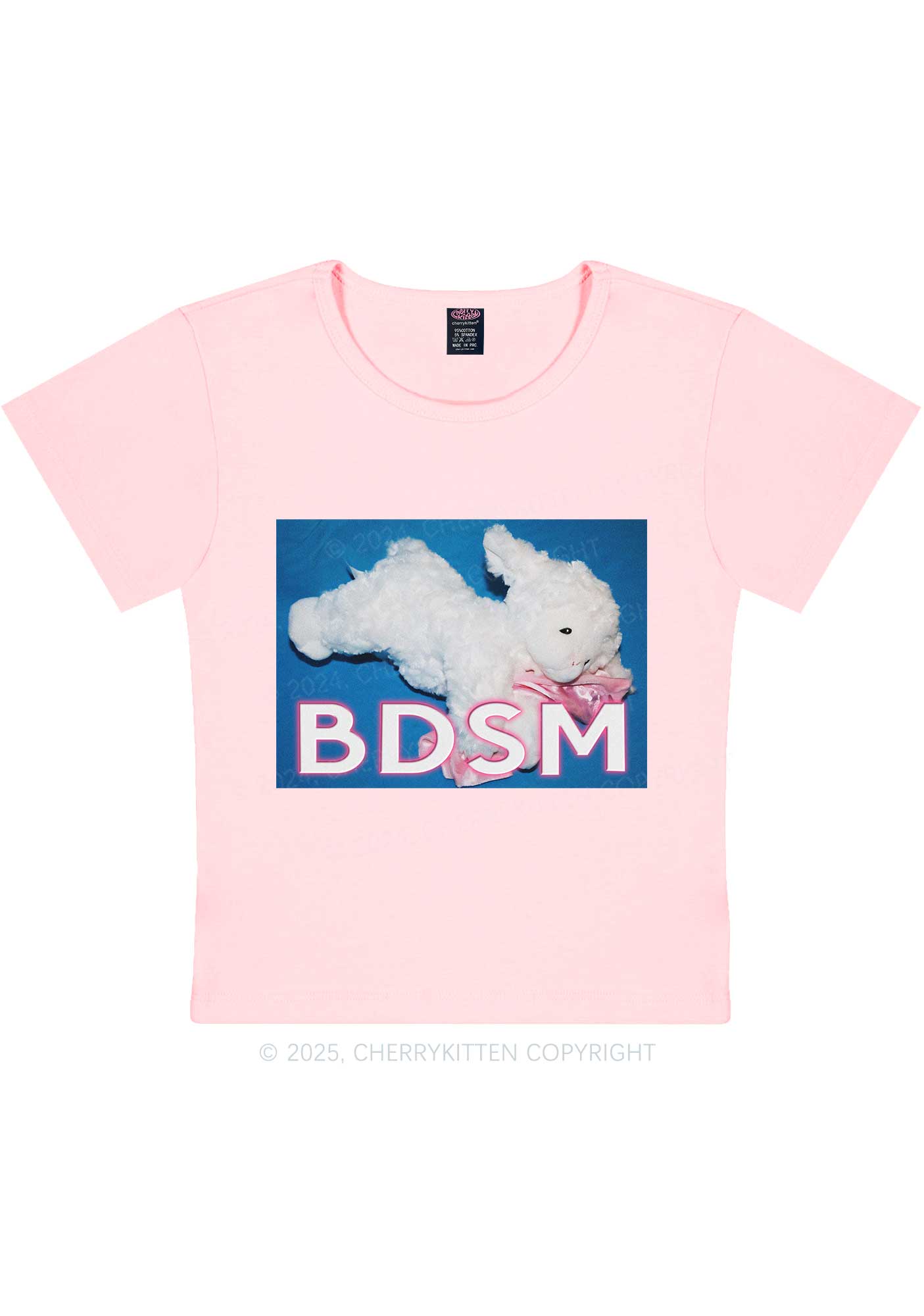 BDSM Goat Y2K Baby Tee Cherrykitten