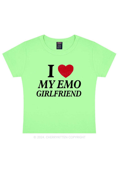 I Love My Emo GF Y2K Valentine's Day Baby Tee Cherrykitten