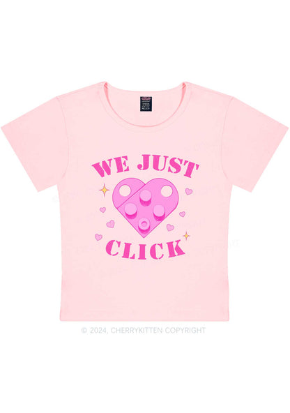 We Just Click Y2K Valentine's Day Baby Tee Cherrykitten