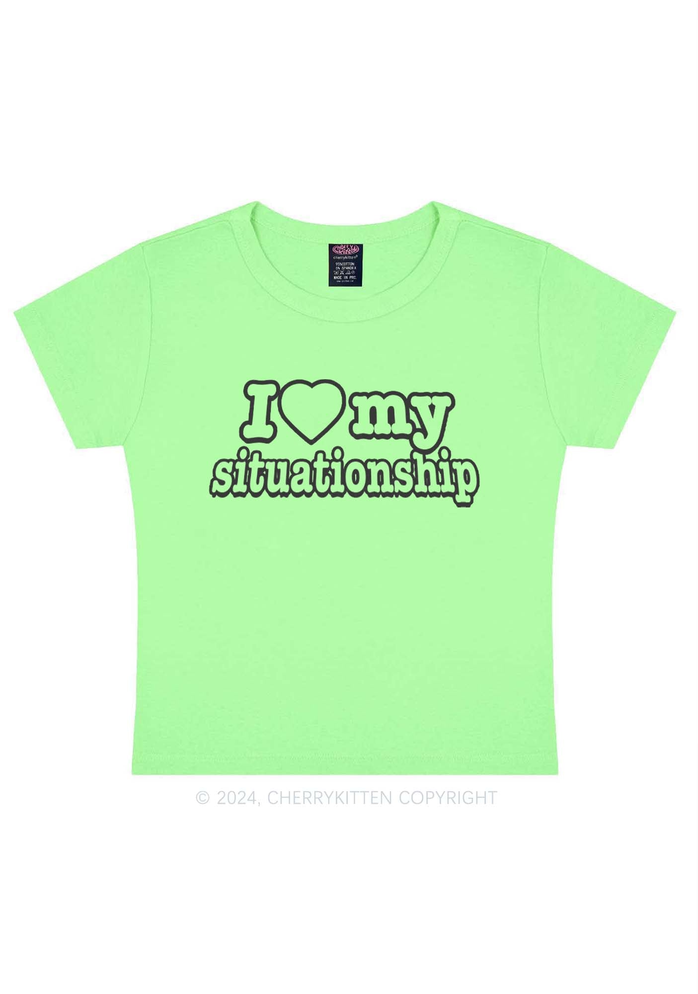 I Love My Situationship Y2K Baby Tee Cherrykitten