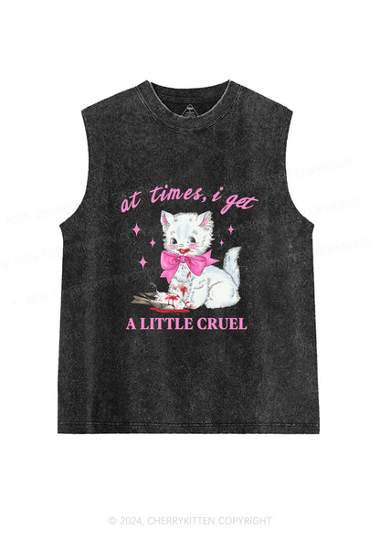 A Little Cruel Y2K Washed Tank Cherrykitten