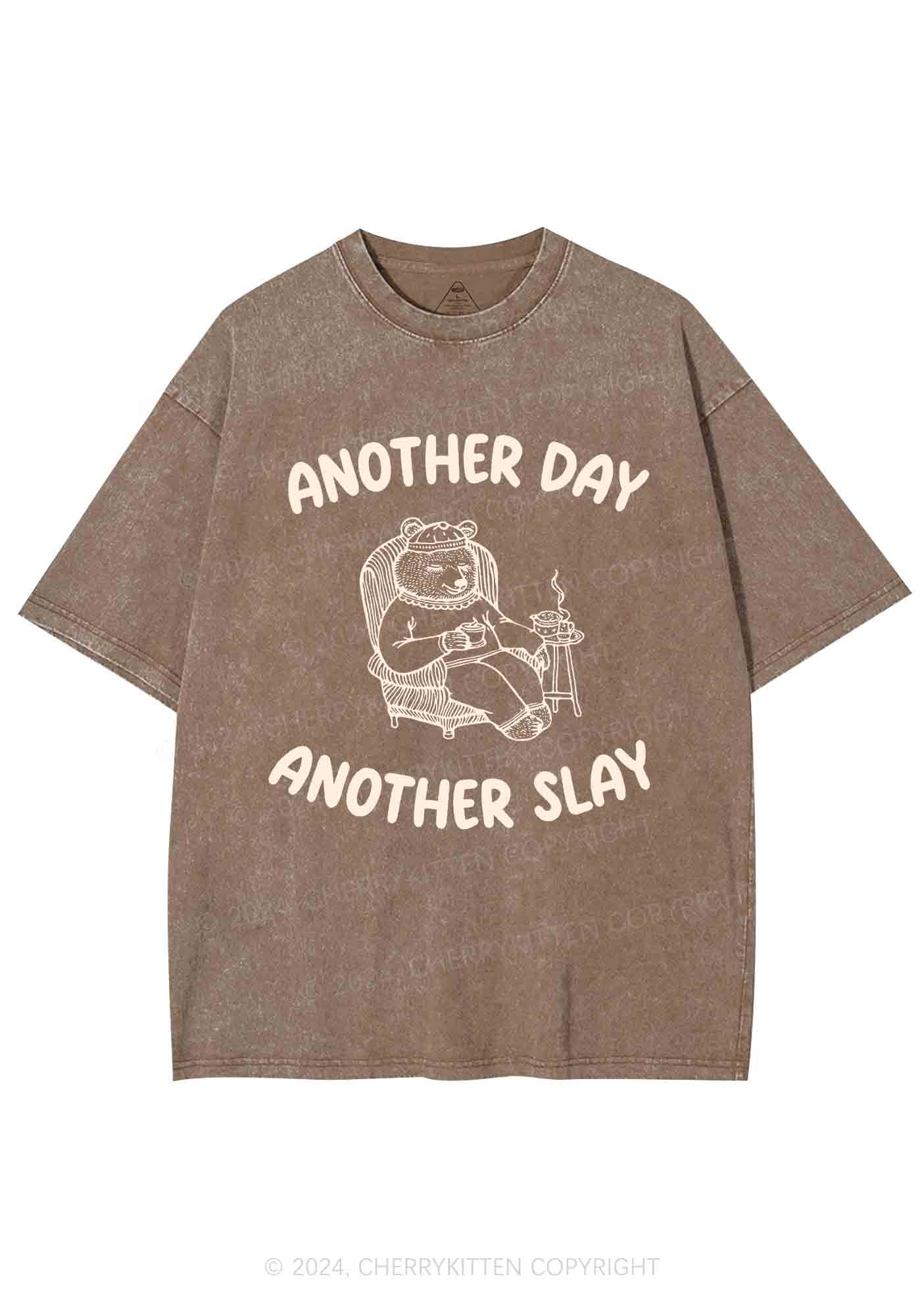 Another Slay Bear Y2K Washed Tee Cherrykitten