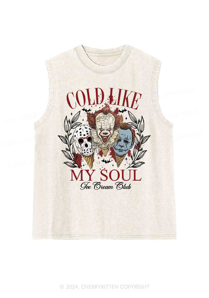 Halloween Cold Like My Soul Y2K Washed Tank Cherrykitten