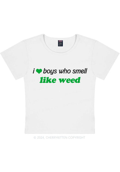 Boys Smell Like Wxxd Y2K Baby Tee Cherrykitten