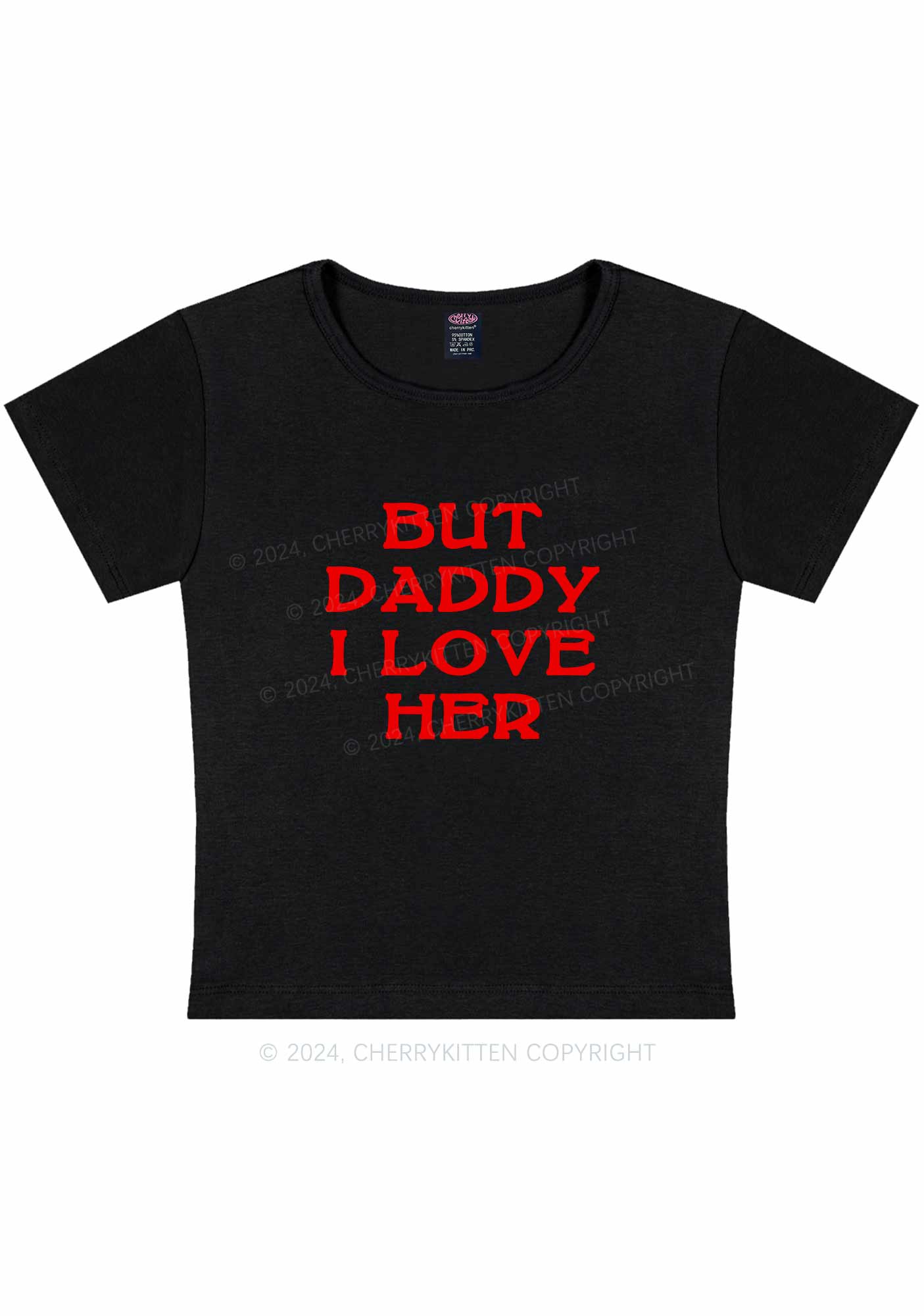 But Daddy I Love Her Y2K Baby Tee Cherrykitten